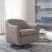 Upshur - Taupe - Swivel Glider Accent Chair - Simple Home Plus