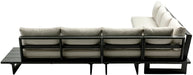 Maldives - 5 Piece Water Resistant Outdoor Patio Modular Sectional With Gray Base - Simple Home Plus
