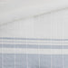 Morgan - 6 Piece California King Jacquard Oversized Comforter Set - White / Blue - Simple Home Plus