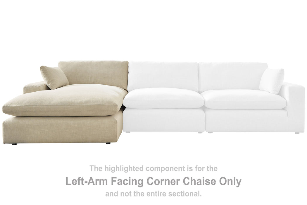 Elyza - LAF Corner Chaise - Linen - Simple Home Plus