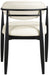 Riccio - Faux Leather Dining Arm Chair (Set of 2) - Black Frame - Simple Home Plus