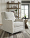 Kambria - Fog - Swivel Glider Accent Chair - Simple Home Plus