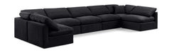 Indulge - Velvet 7 Piece Modular U-Shaped Sectional - Simple Home Plus