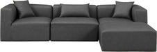 Cube - 4 Piece Modular Sectional With Chaise - Simple Home Plus