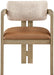 Ravina - Upholstered Dining Chair With Stained Natural Base (Set of 2) - Simple Home Plus
