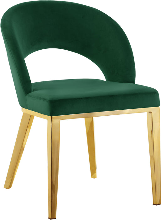 Roberto - Dining Chair with Gold Legs - Simple Home Plus