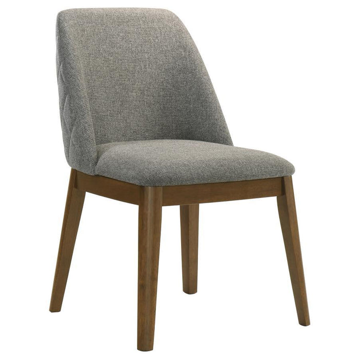 Franklin - Upholstered Dining Side Chair (Set of 2) - Gray - Simple Home Plus