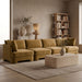 Hammond - Velvet Performance Fabric Upholstered 4 Piece Sofa - Simple Home Plus