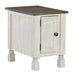 Havalance - White / Gray - Chair Side End Table - Simple Home Plus