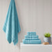 Aegean - 6 Piece Towel Set - Aqua - Simple Home Plus