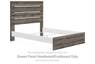 Graystorm - Queen Panel Headboard/Footboard - Brown Gray - Simple Home Plus