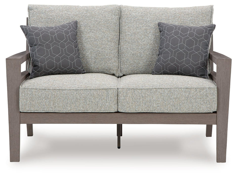 Hillside Barn - Gray / Brown - Loveseat W/Cushion - Simple Home Plus