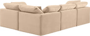 Indulge - Velvet 4 Piece Modular Corner Sectional - Simple Home Plus