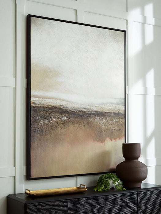 Siaking - Wall Art - Brown / Gray / White - Simple Home Plus