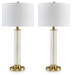 Orenman - Clear / Brass Finish - Glass Table Lamp (Set of 2) - Simple Home Plus