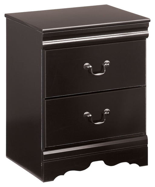 Huey Vineyard - Black - Two Drawer Night Stand - Simple Home Plus