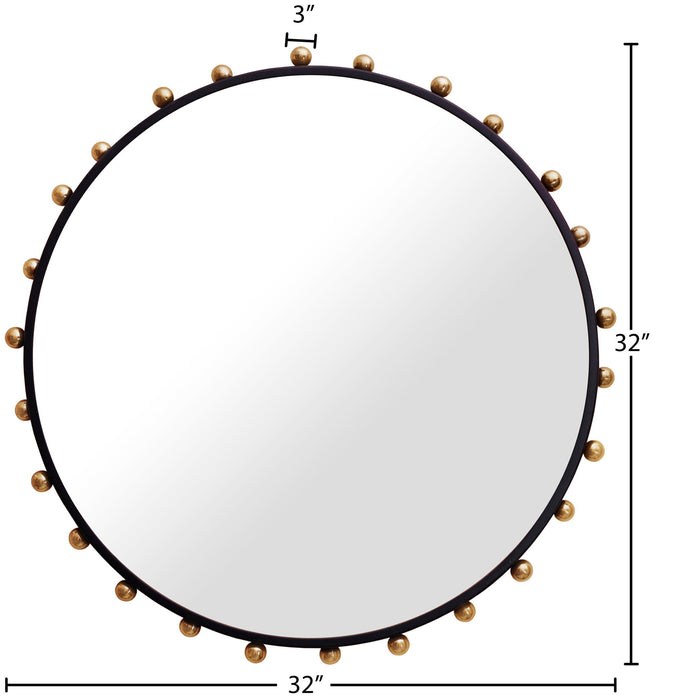 Raven - Mirror - Black / Gold - Simple Home Plus