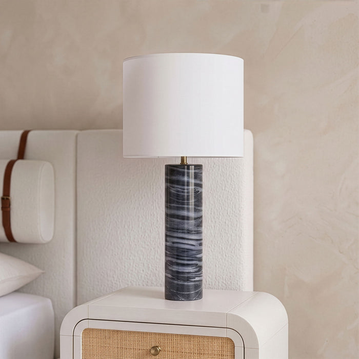 Titan - Textured Fabric Table Lamp - Simple Home Plus