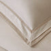 Linen Blend - King/California King Duvet Cover Set - White/Gold - Simple Home Plus