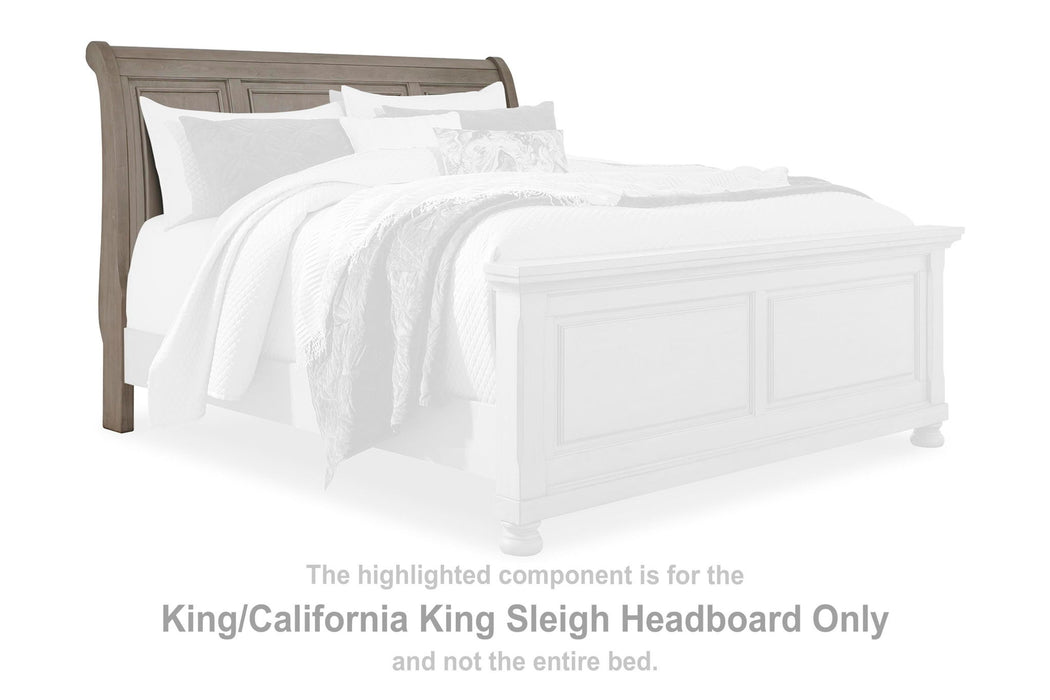 Lettner - King/Cal King Sleigh Headboard - Light Gray - Simple Home Plus