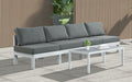 Nizuc - Outdoor Patio 4 Seat Armless Modular Sofa With White Frame - Simple Home Plus