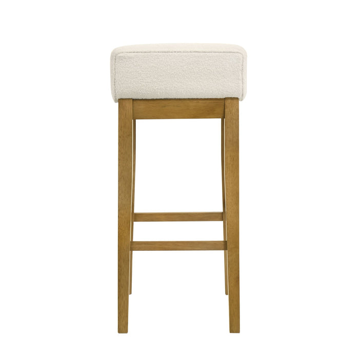 Annikah - Modern Transitional Wood Bar Height Kitchen Bar Stool - Simple Home Plus