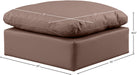 Indulge - Faux Leather Ottoman - Simple Home Plus