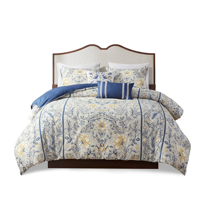 Livia - King 5 Piece Duvet Cover Set - Multi - Simple Home Plus