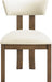 Lavrin - Vegan Leather Upholstered Dining Side Chair (Set of 2) - Walnut Base - Simple Home Plus