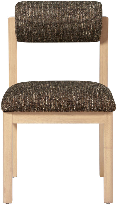 Roundhill - Fabric Dining Chair (Set of 2) - Natural Frame - Simple Home Plus