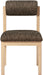 Roundhill - Fabric Dining Chair (Set of 2) - Natural Frame - Simple Home Plus