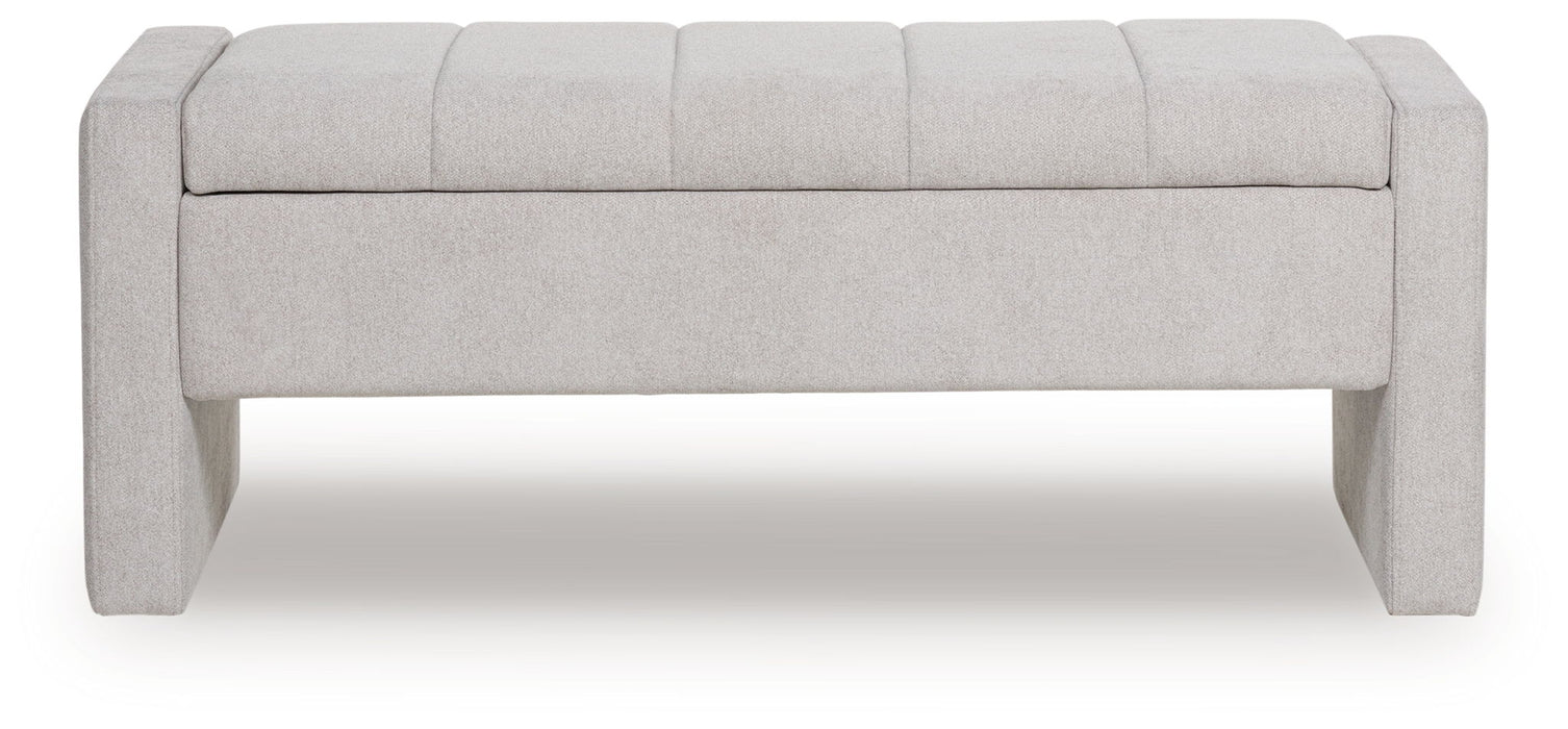 Akselman - Gray - Storage Bench - Simple Home Plus