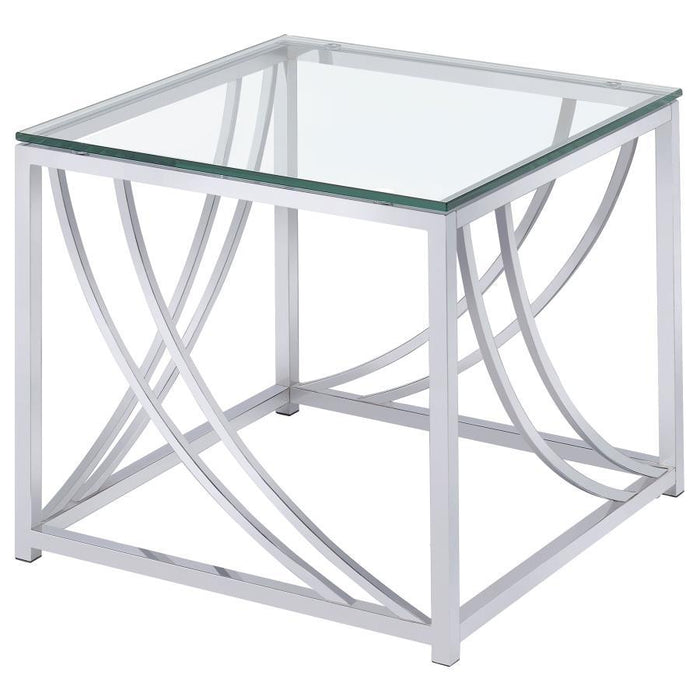 Lille - Glass Top Coffee And End Table Set - Simple Home Plus