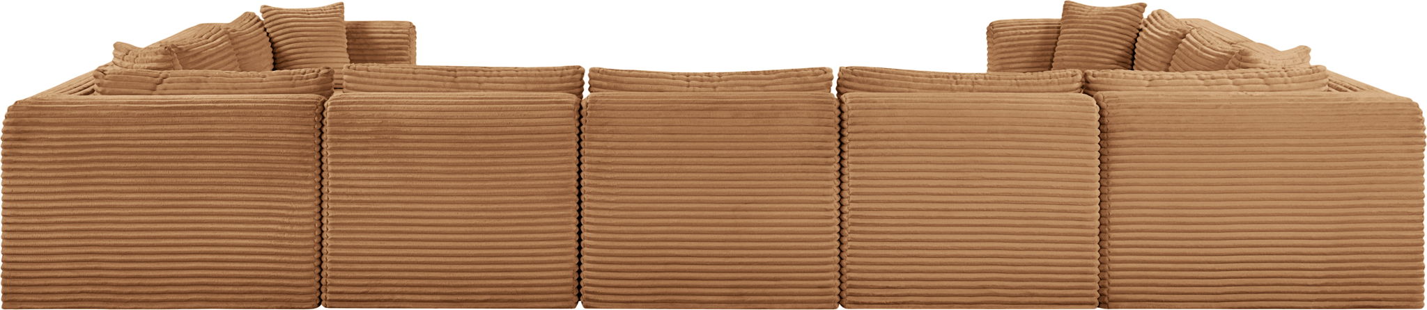 Shaggy - 9 Piece Modular U-Shaped Sectional - Simple Home Plus
