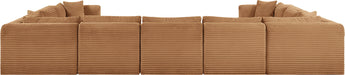 Shaggy - 9 Piece Modular U-Shaped Sectional - Simple Home Plus