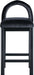 Conrad - Velvet Counter Stool With Black Legs - Simple Home Plus
