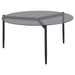Rosalie - Round Smoked Glass Top Table - Simple Home Plus