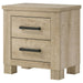 Oakglen - 2-Drawer Nightstand Bedside Table - Weathered Oak - Simple Home Plus