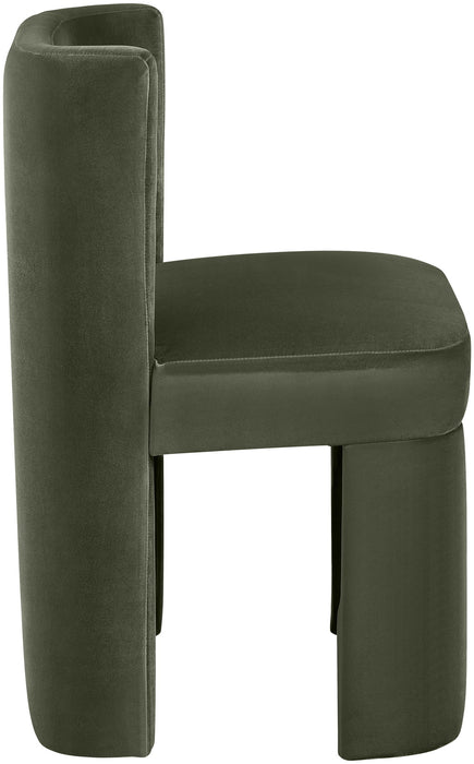 Zuno - Velvet Performance Fabric Upholstered Dining Chair (Set of 2) - Simple Home Plus