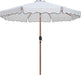 Amalfi - Patio Umbrella - White Base / Light Brown Pole - Simple Home Plus