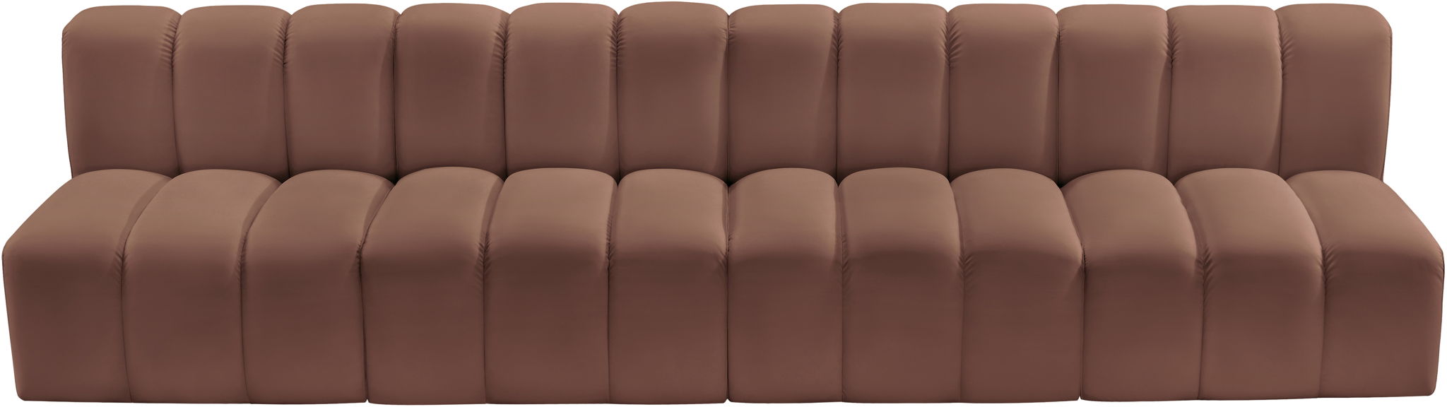 Arc - Faux Leather 4 Seats Modular Sofa - Simple Home Plus