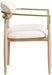 Riccio - Dining Arm Chair (Set of 2) - Natural And Gold Frame - Simple Home Plus