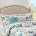 Pebble Beach - 6 Piece Cotton Sateen Duvet Cover Set - Aqua - Simple Home Plus