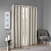 Maya - 54" Printed Heathered Blackout Grommet Top Curtain Panel - Taupe - Simple Home Plus