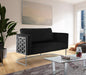 Casa - Loveseat with Chrome Legs - Simple Home Plus