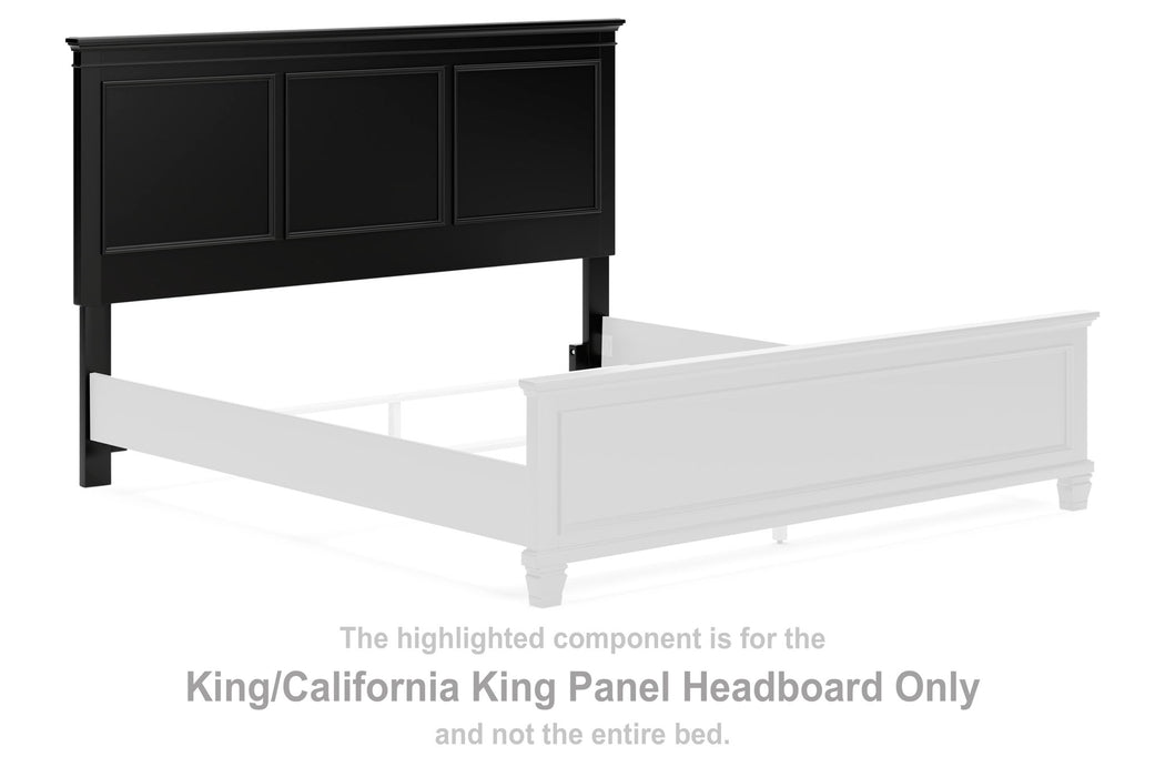 Lanolee - King/Cal King Panel Headboard - Black - Simple Home Plus