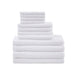 Big Bundle - Quick Dry 12 Piece Bath Towel Set - White - Simple Home Plus