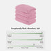Diagonal Ribbed - 4 Piece Hand Towels Set - Pink - Simple Home Plus