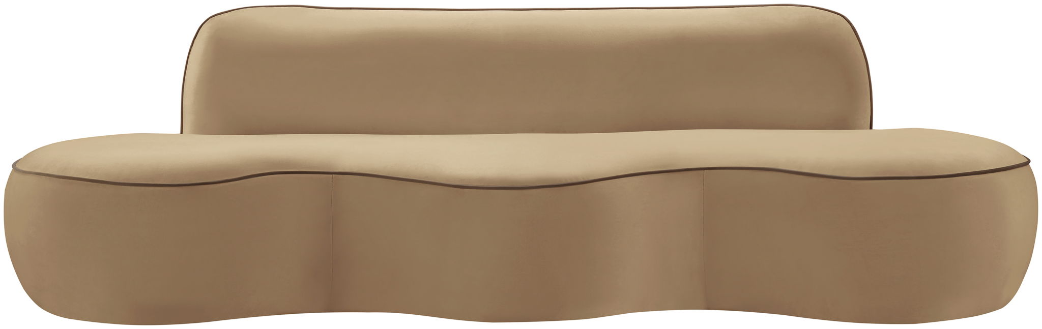 Swerve - Velvet 101" Upholstered Sofa - Simple Home Plus