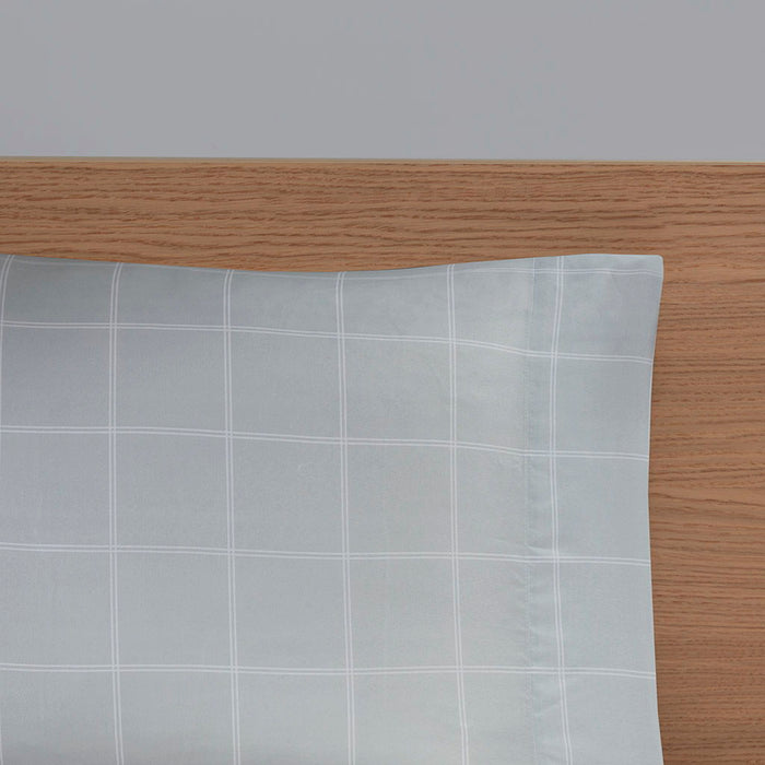 Marsden - Twin Complete Bed Set Including Sheets - Blue / Gray - Simple Home Plus